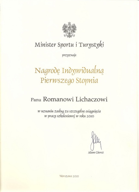 nagroda ministra 2010